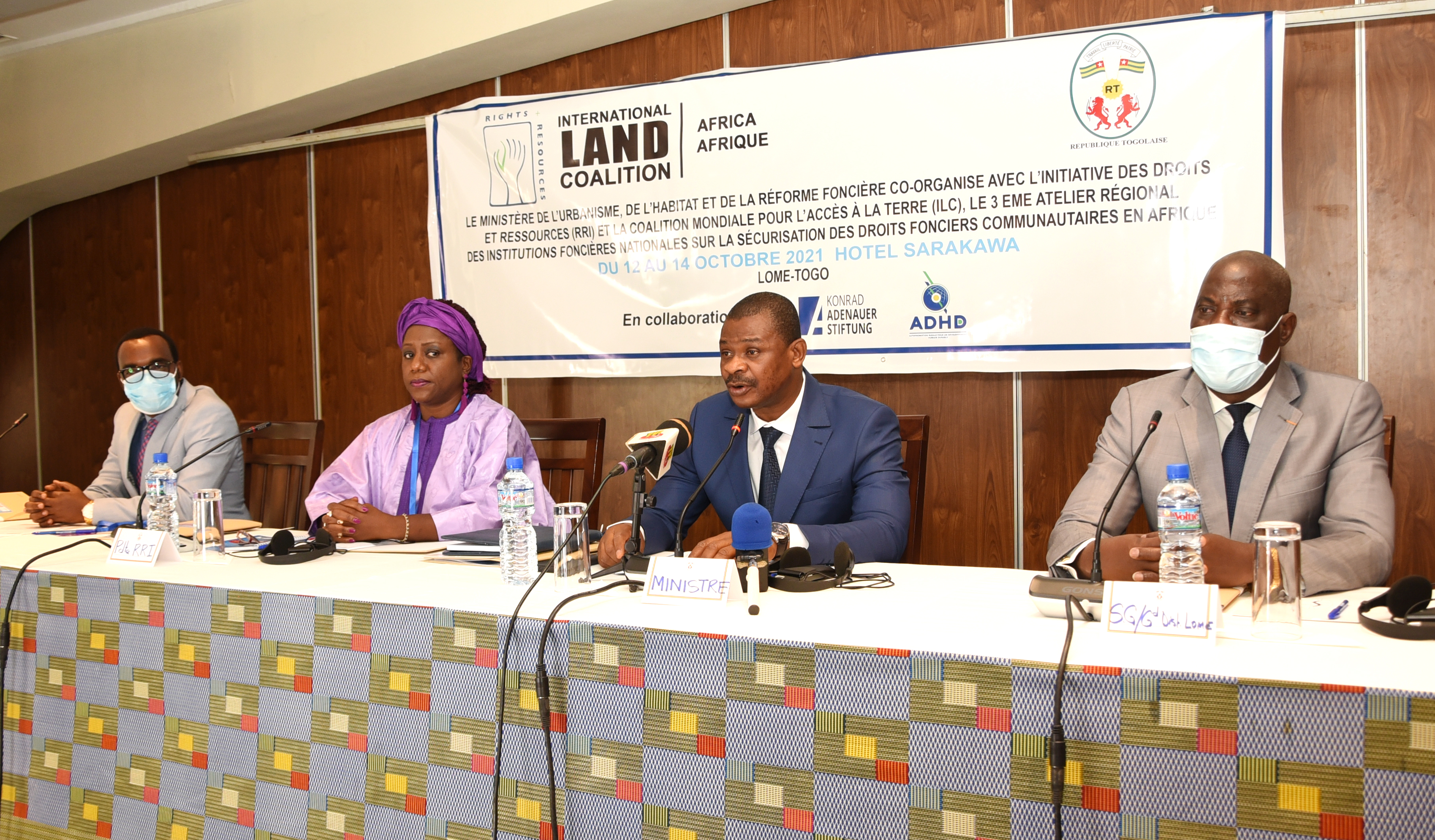 Lomé abrite la 3ème édition de la conférence régionale des institutions foncières nationale sur la sécurisation des droits fonciers communautaires en Afrique