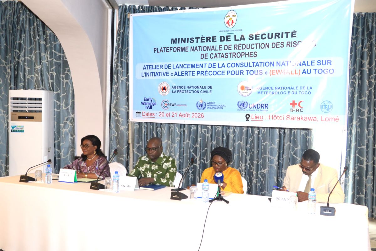 Alerte précoce pour tous : le Togo renforce son dispositif d’anticipation des risques de catastrophe